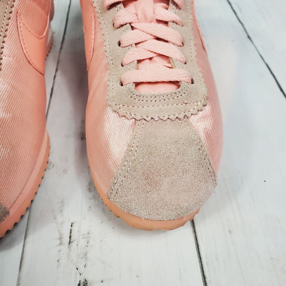 Nike Classic Cortez Womens Size 6 Nylon Coral Stardust Shoes 749864-606 - Picture 8 of 14